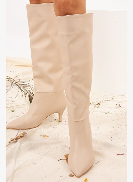 Ten Suni Deri Kadın Çizme J749205309 - Görsel 3