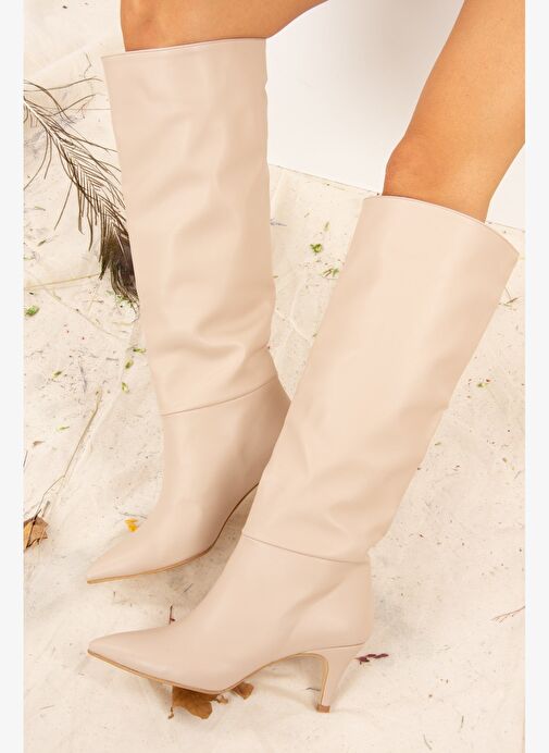 Ten Suni Deri Kadın Çizme J749205309 - Görsel 2