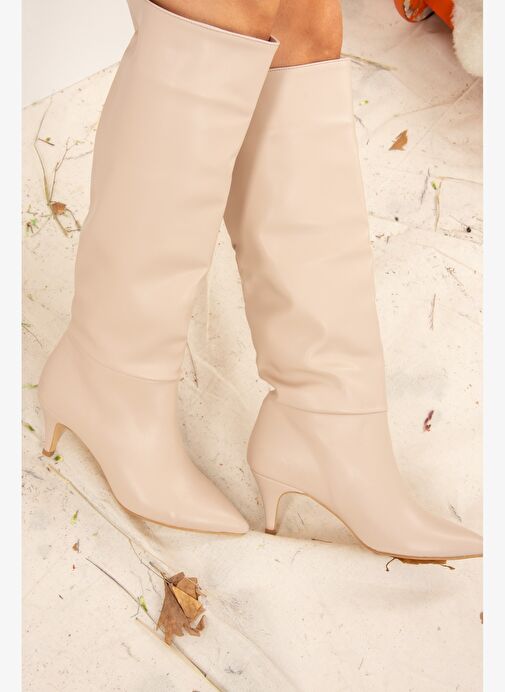 Ten Suni Deri Kadın Çizme J749205309 - Görsel 4