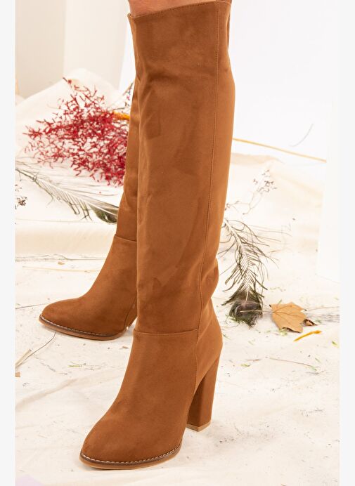 Taba Süet Kadın Çizme G922920502 - Görsel 3