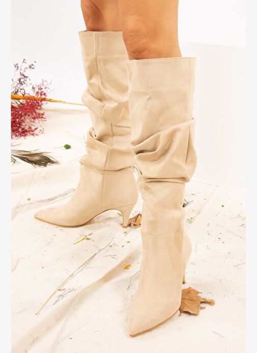 Ten Süet Kadın Çizme J749129902 - Görsel 3