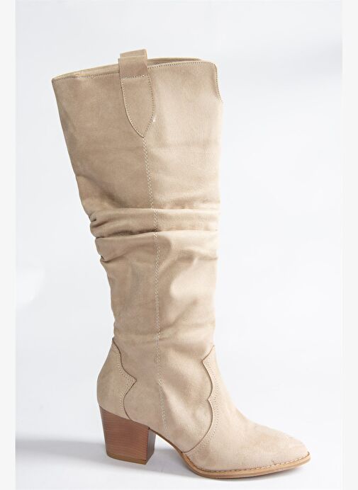 Vizon Süet Kadın Çizme J404040102 - Görsel 7