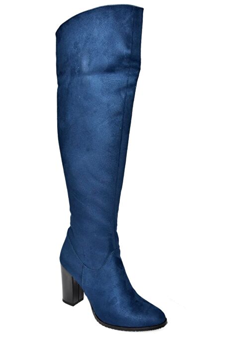 Lacivert Süet Kadın Çizme A654018002 - Görsel 7