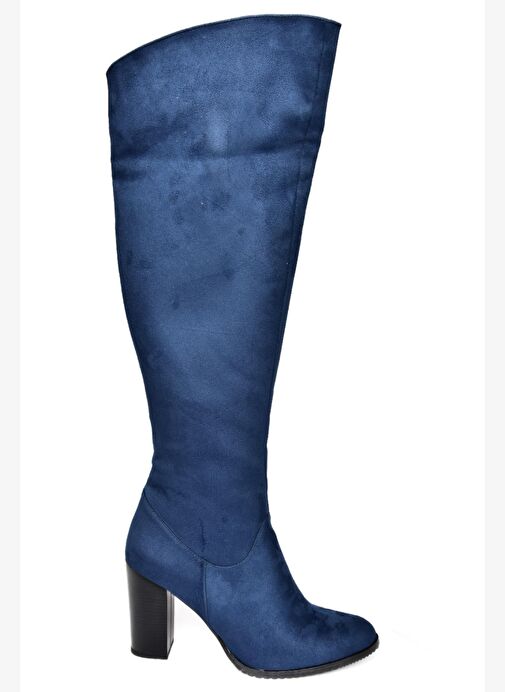 Lacivert Süet Kadın Çizme A654018002 - Görsel 5
