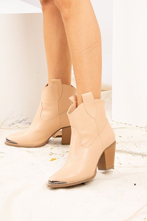 Ten Suni Deri Kadın Bot J404030009 - Görsel 2