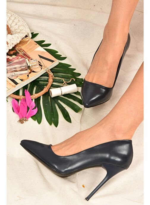 Lacivert Kadın Topuklu Ayakkabı 8922151909 - Görsel 2