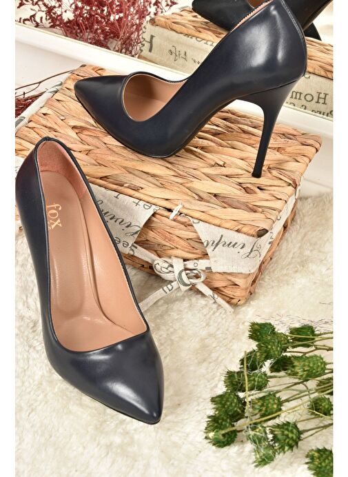 Lacivert Kadın Topuklu Ayakkabı 8922151909 - Görsel 5