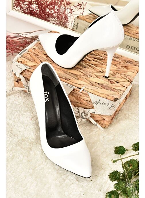 Beyaz Kadın Topuklu Ayakkabı 8922151909 - Görsel 4