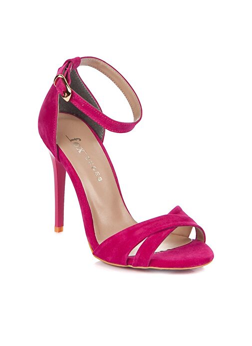 Fuşya Süet Kadın Topuklu Ayakkabı B922113702 - Görsel 3