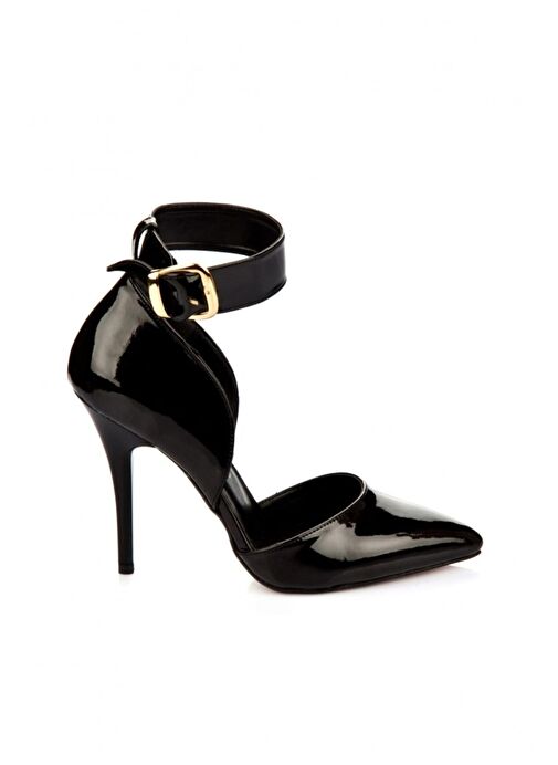 Siyah Rugan Kadın Topuklu Ayakkabı K654073308 - Görsel 5