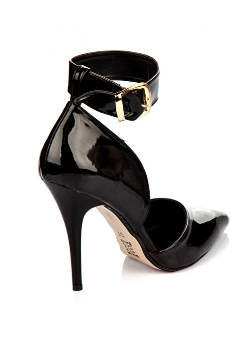 Siyah Rugan Kadın Topuklu Ayakkabı K654073308 - Görsel 6