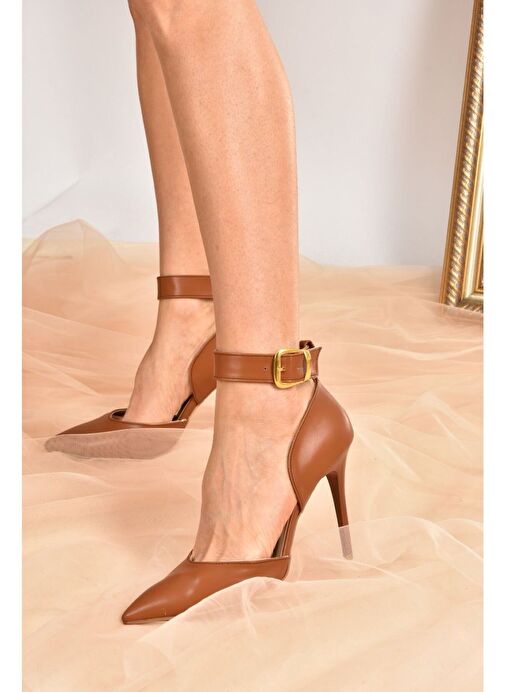 Taba Kadın Topuklu Ayakkabı K654073309 - Görsel 3