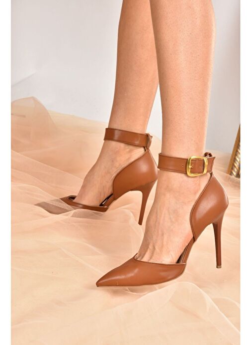 Taba Kadın Topuklu Ayakkabı K654073309 - Görsel 5