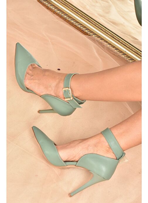 Yeşil Kadın Topuklu Ayakkabı K654073309 - Görsel 2