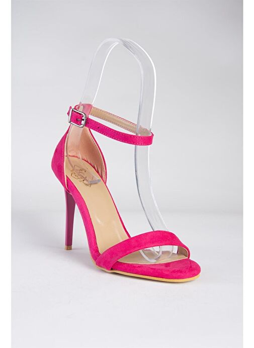 Fuşya Süet Kadın Topuklu Ayakkabı B922112602 - Görsel 7