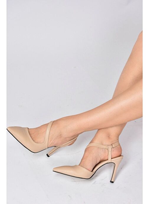 Ten Sivri Burun Kadın Topuklu Ayakkabı K404910809 - Görsel 3