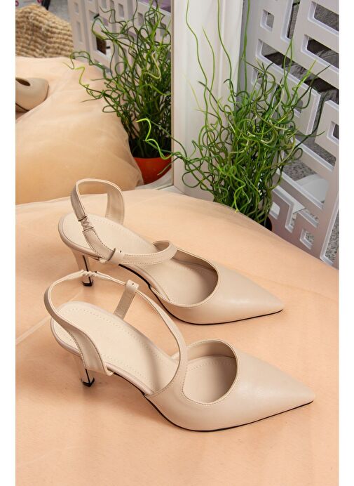 Ten Sivri Burun Kadın Topuklu Ayakkabı K404910809 - Görsel 5