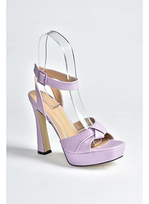 Lila Kalın Plaform Topuklu Kadın Ayakkabı K404080209 - Görsel 5