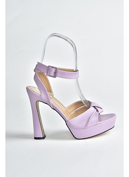 Lila Kalın Plaform Topuklu Kadın Ayakkabı K404080209 - Görsel 6
