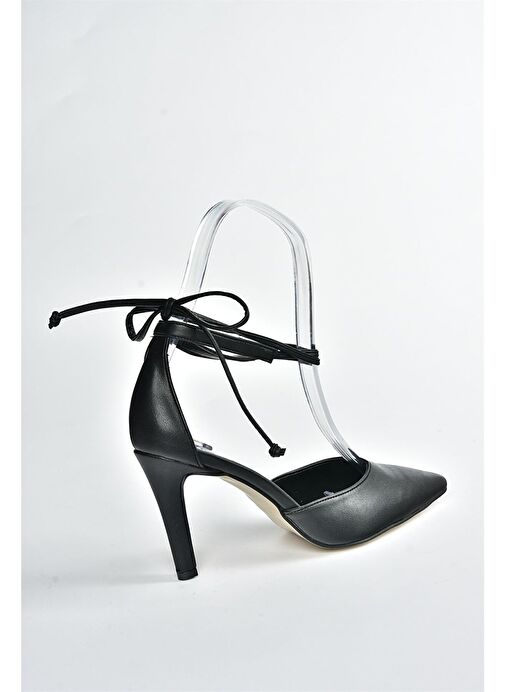 Siyah Sivri Burun Kadın Topuklu Ayakkabı K404810209 - Görsel 6