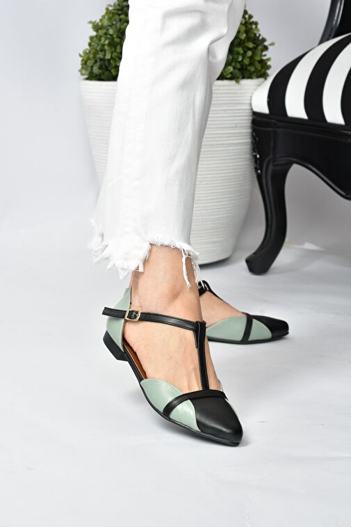 Yeşil/Siyah Kadın Babet B726881809 - Görsel 2