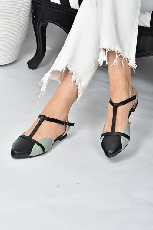 Yeşil/Siyah Kadın Babet B726881809 - Görsel 3