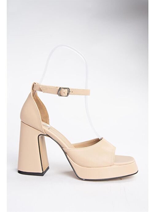 Ten Kalın Platform Topuklu Kadın Ayakkabı K404100209 - Görsel 7