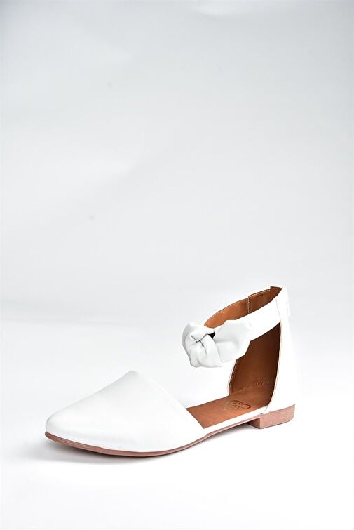 Fox Shoes Beyaz Kadın Babet 6836 - Görsel 4