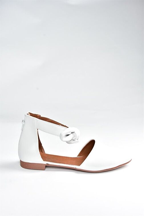 Fox Shoes Beyaz Kadın Babet 6836 - Görsel 5