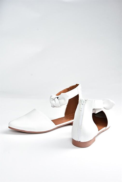 Fox Shoes Beyaz Kadın Babet 6836 - Görsel 6