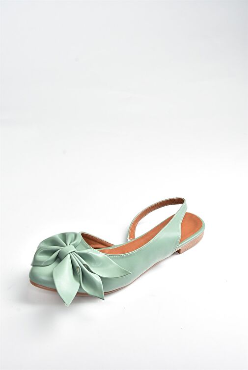 Fox Shoes Yeşil Kadın Babet 6834 - Görsel 5