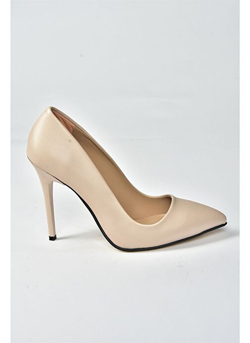 Bej Kadın Topuklu Kadın Ayakkabı 8922151909 - Görsel 6