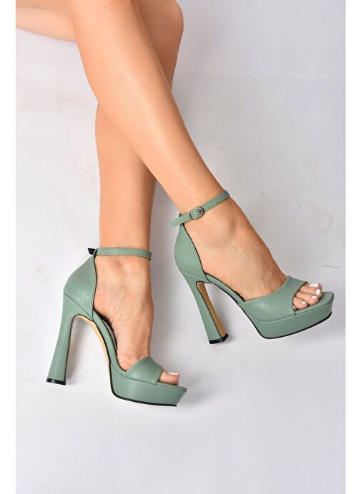 Yeşil Topuklu Kadın Ayakkabı K404580109 - Görsel 2