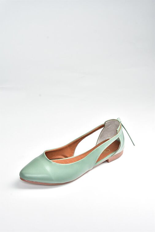Fox Shoes Yeşil Kadın Babet 6929 - Görsel 5