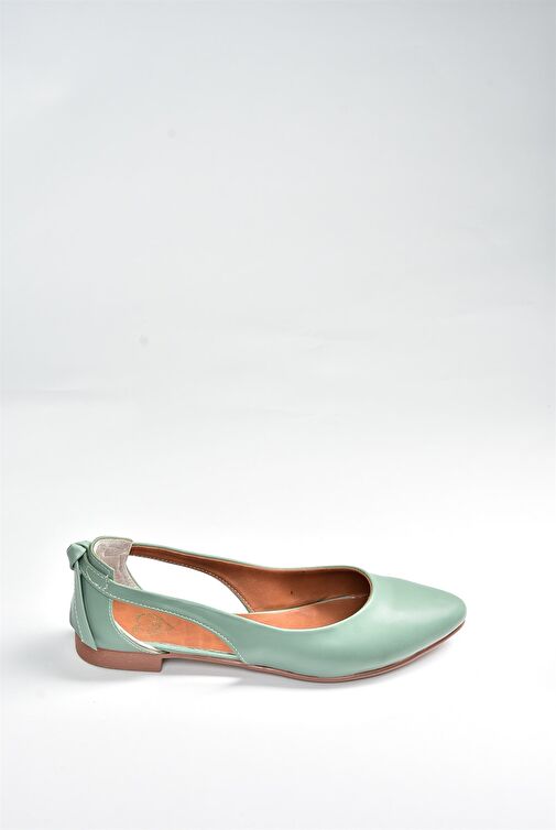 Fox Shoes Yeşil Kadın Babet 6929 - Görsel 6