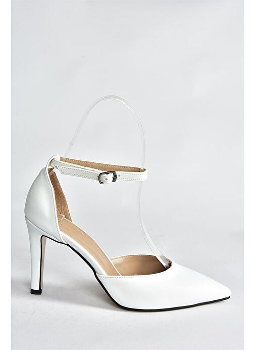 Beyaz Topuklu Kadın Ayakkabı K404010709 - Görsel 8