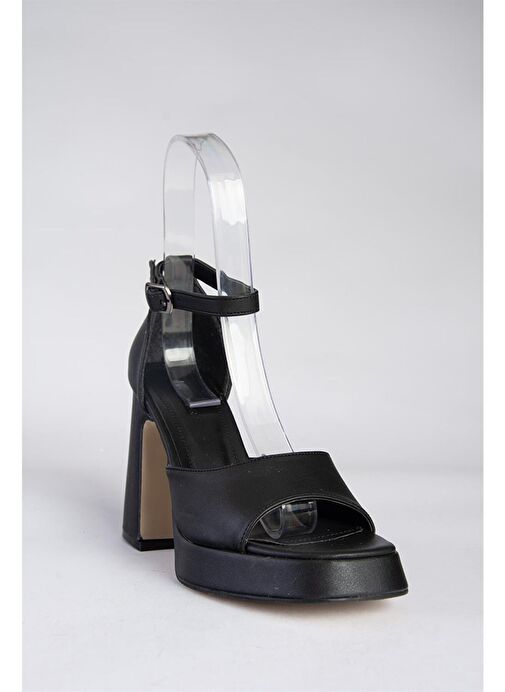 Siyah Topuklu Kadın Ayakkabı K404100209 - Görsel 6