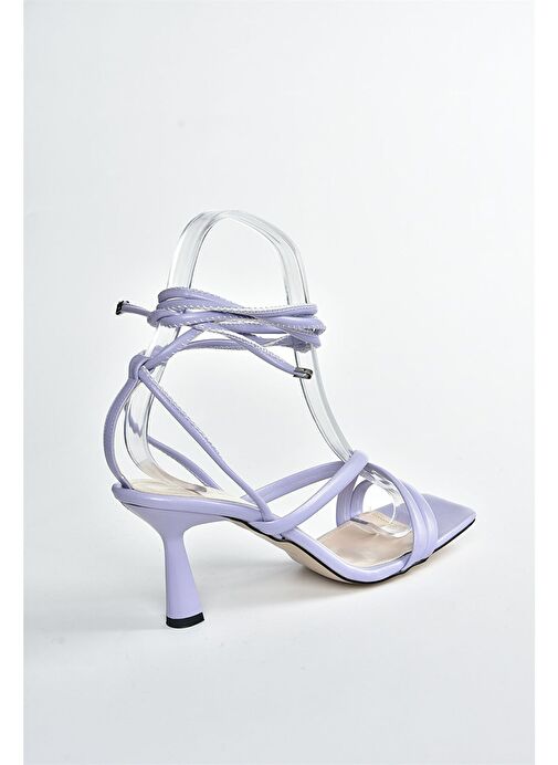 Lila Bilek Bağlamalı Kadın Topuklu Ayakkabı K404070209 - Görsel 9