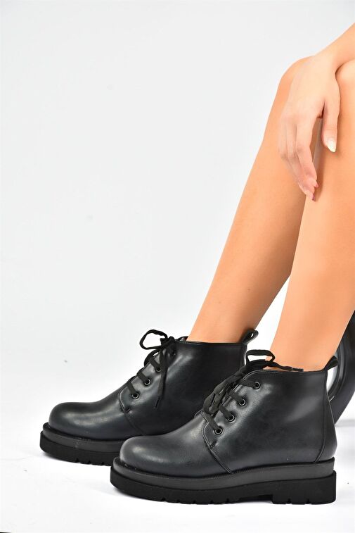 Siyah Kadın Bot L996033809 - Görsel 5