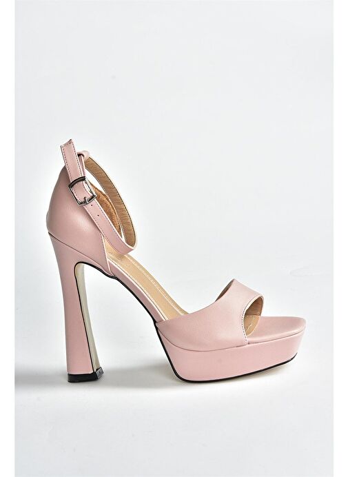 Pudra Platform Topuklu Kadın Ayakkabı K404580109 - Görsel 8