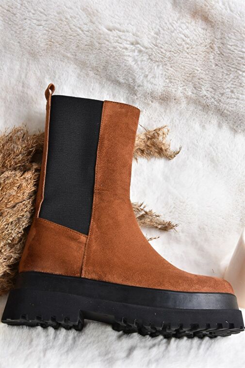 Taba Süet Kadın Bot J267063102 - Görsel 7