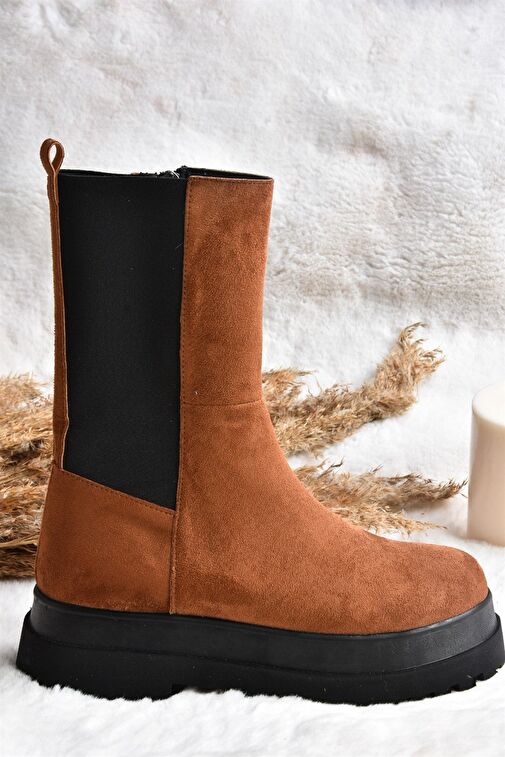 Taba Süet Kadın Bot J267063102 - Görsel 8