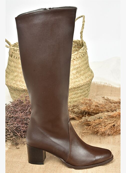 Kahverengi Kadın Çizme A654252709 - Görsel 6