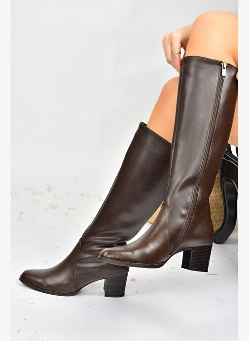 Kahverengi Kadın Çizme A654252709 - Görsel 2