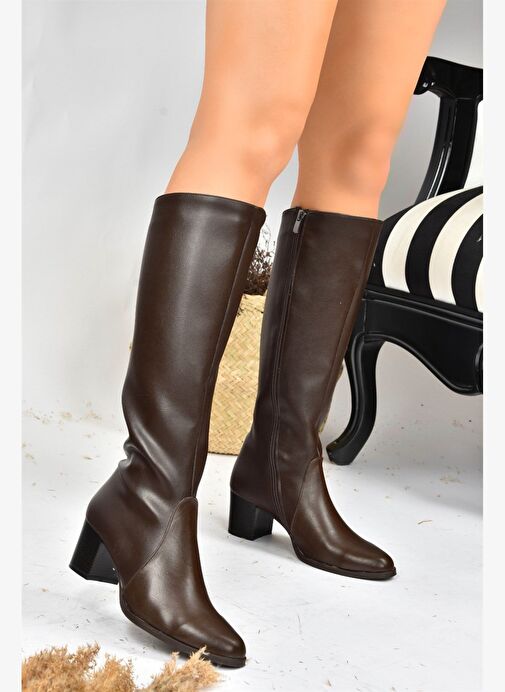 Kahverengi Kadın Çizme A654252709 - Görsel 4