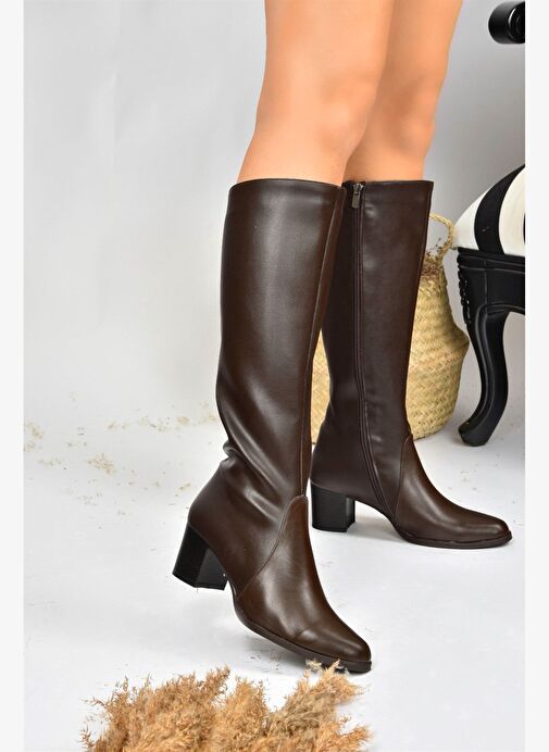 Kahverengi Kadın Çizme A654252709 - Görsel 3