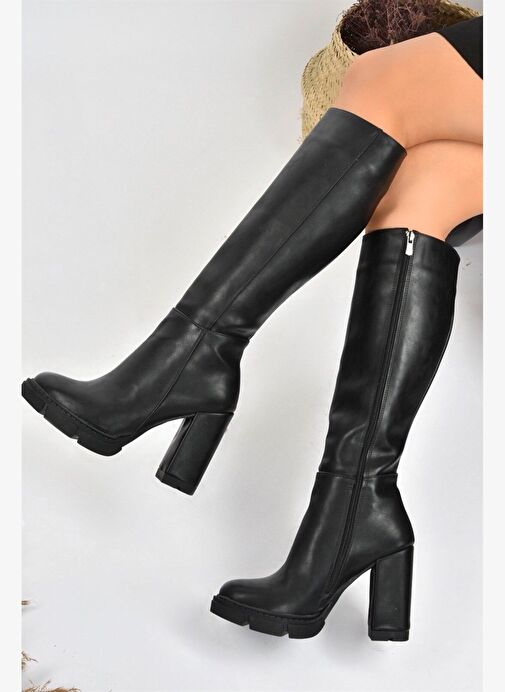 Siyah Yüksek Topuklu Kadın Çizme L282770109 - Görsel 3