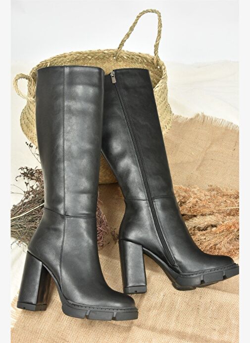 Siyah Yüksek Topuklu Kadın Çizme L282770109 - Görsel 6