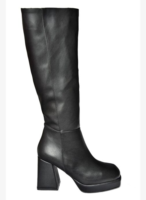 Siyah Platform Topuklu Kadın Çizme L282390109 - Görsel 8