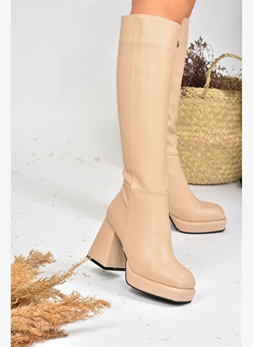 Ten Platform Topuklu Kadın Çizme L282390109 - Görsel 2